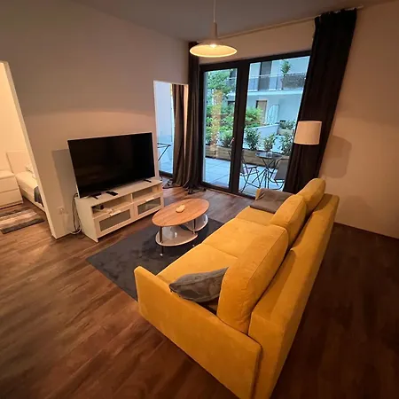 With Garage And Balcony In Center