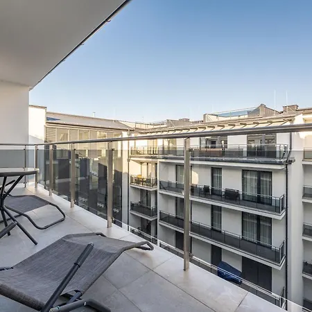 With Garage And Balcony In Center *