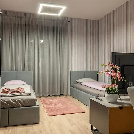 With Garage And Balcony In Center *