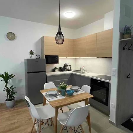 With Garage And Balcony In Center