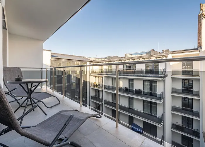 With Garage And Balcony In Center *